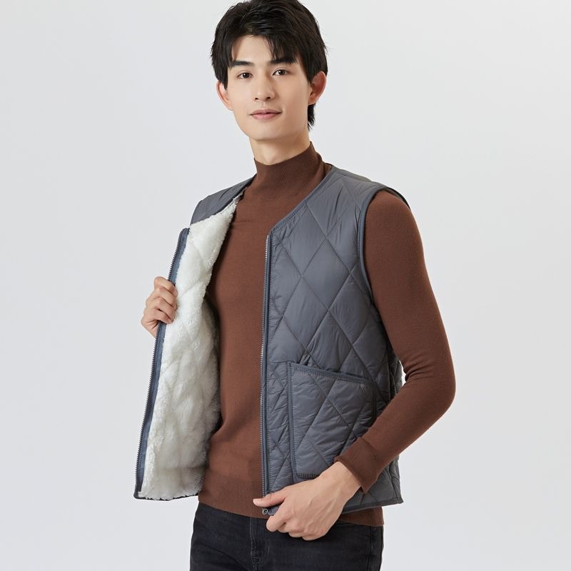 Outdoor Adventure Quilt - Yeni Tasarım Erkek Kapitone Pamuklu Yelek