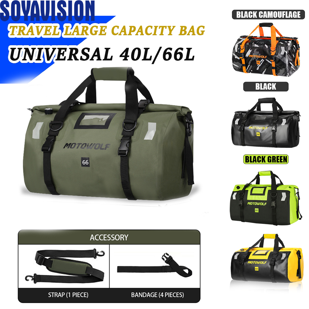 Outdoor Adventure Kayak - Su geçirmez Spor Çantası 40L/66L Motosiklet
