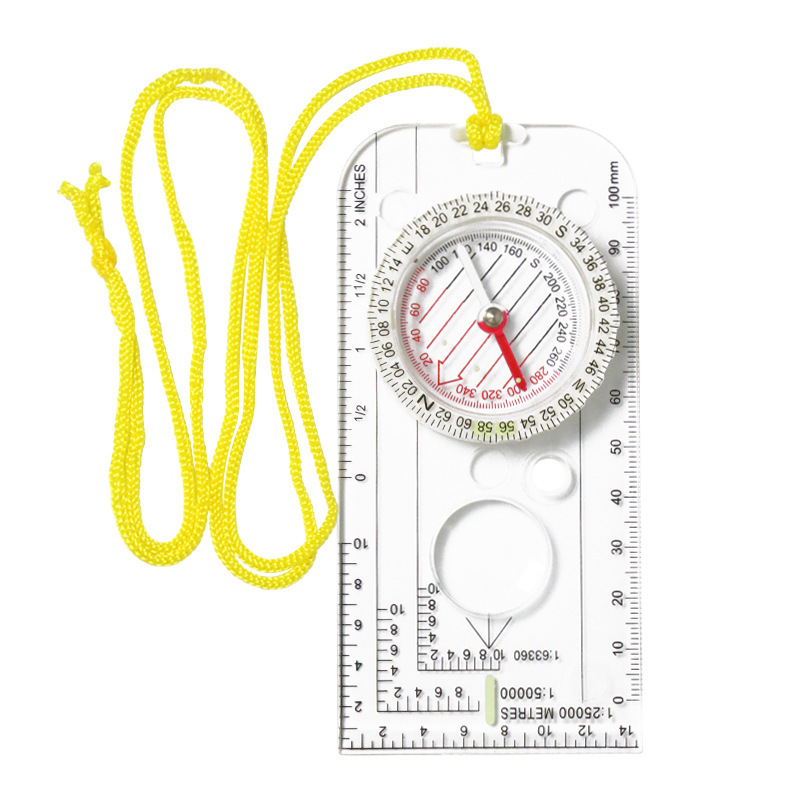 Map Compass Orienteering - Açık Hava Pusulası Navigasyon Harita Cetveli