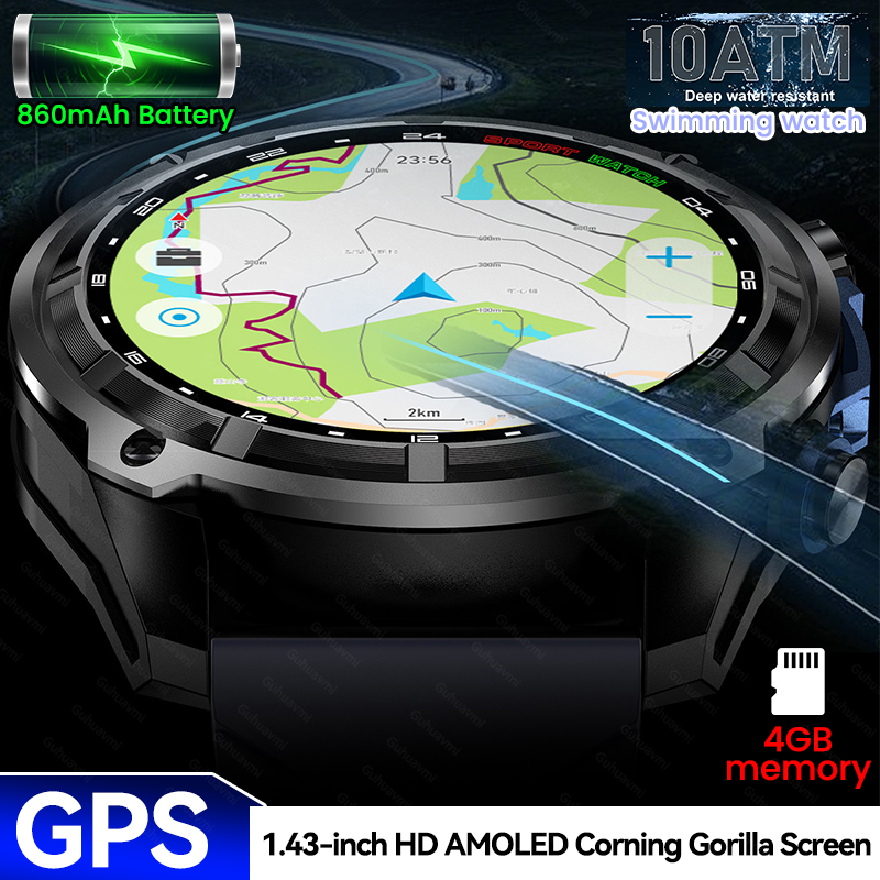 Outdoor Adventure Hours - Yeni Macera GPS Erkek Akıllı Saati