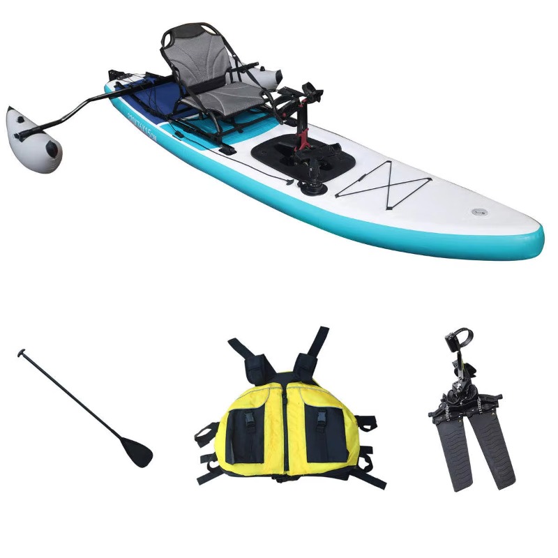Outdoor Adventure Kayak - 14ft İki Kişilik Şişme Pedal Balıkçı