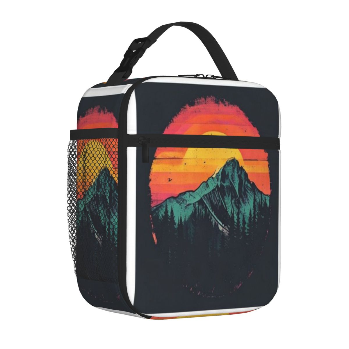 Outdoor Adventure Quilt - Sıcak Fırsat Retro Gün Batımı Dağları