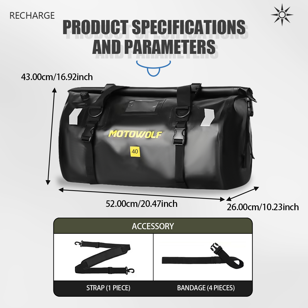 Su geçirmez Spor Çantası 40L/6 - Outdoor Adventure Kayak incelemesi ve fiyatı