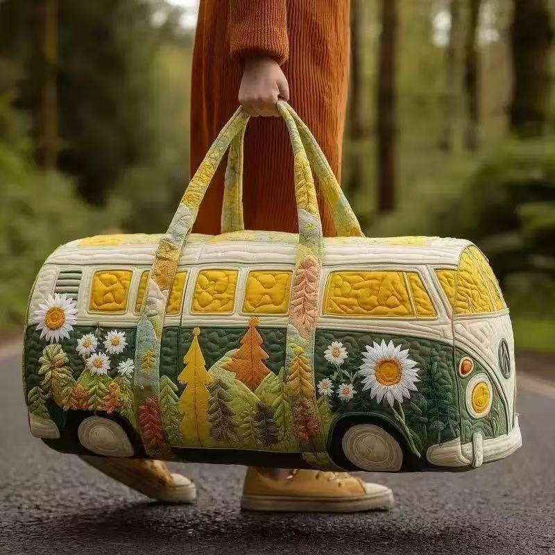 Vintage Karavan Desenli Kapito - Outdoor Adventure Quilt incelemesi ve fiyatı