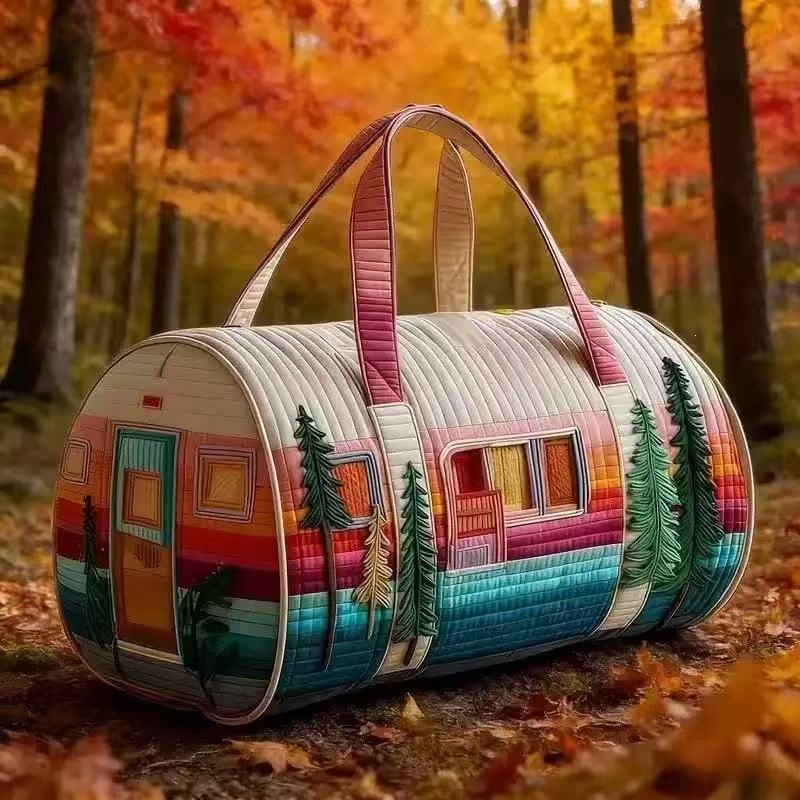 Vintage Karavan Desenli Kapito - Outdoor Adventure Quilt incelemesi ve fiyatı